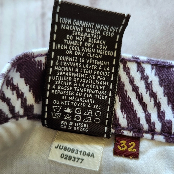 7 For All Mankind "Cropped Gwenevere" Ankle Skinny Pattern Pant, Women's Size 32 - Picture 11 of 12